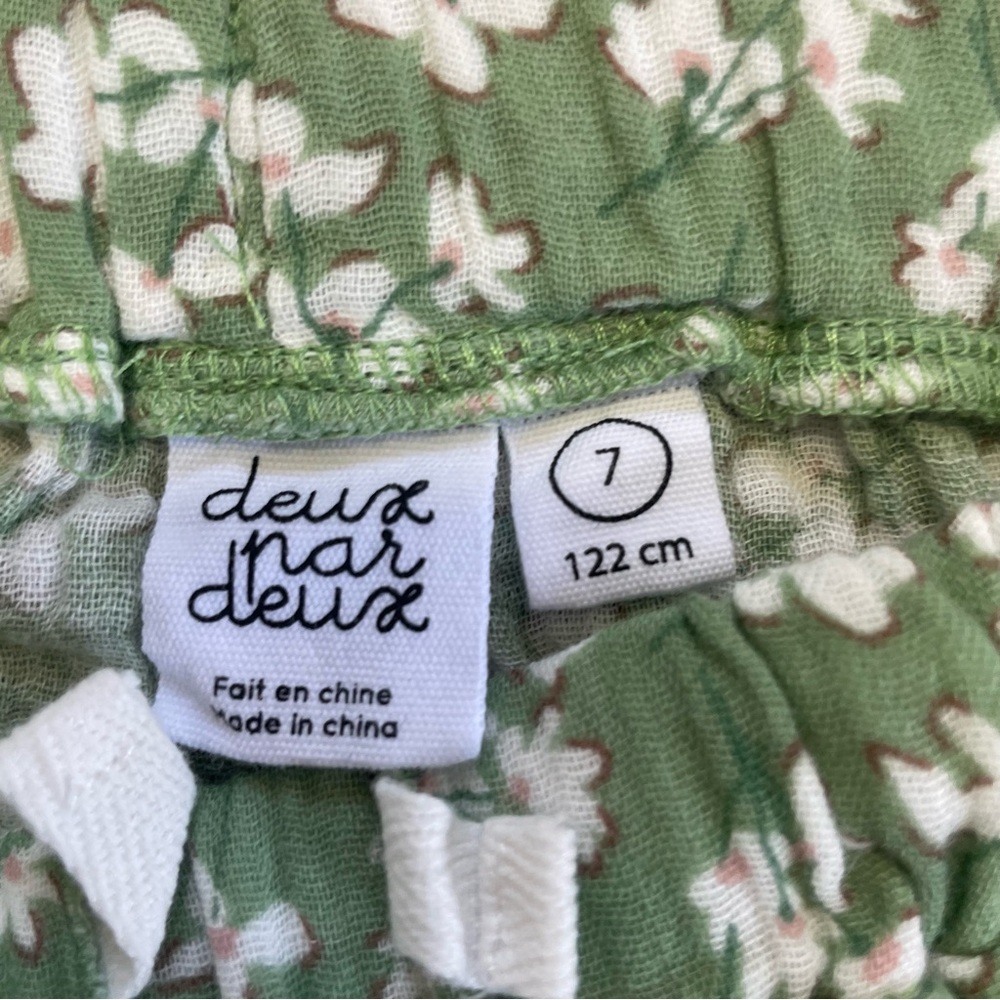 Deux par Deux Girls Size 7 Muslin Blouse & Short Set - Picture 8 of 12